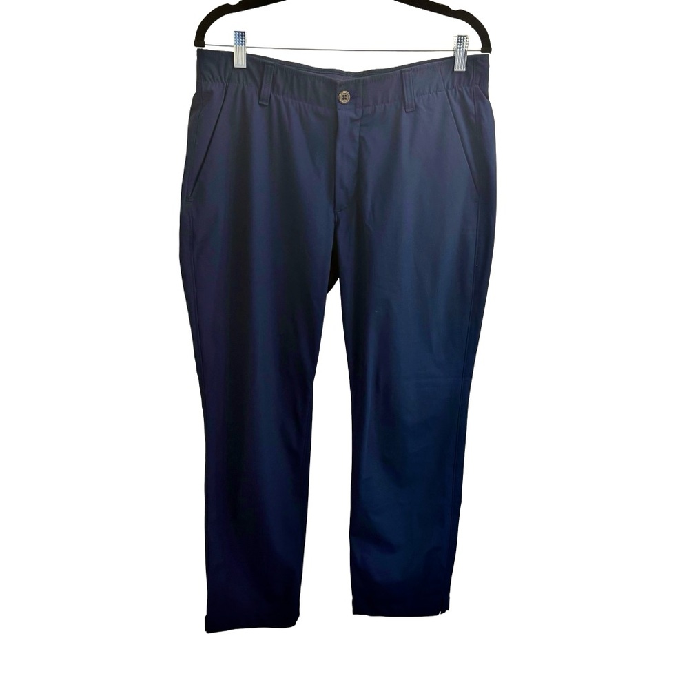 Under Armour Men’s Pants Navy Blue Golf Performance Stretch Pants | 34/30